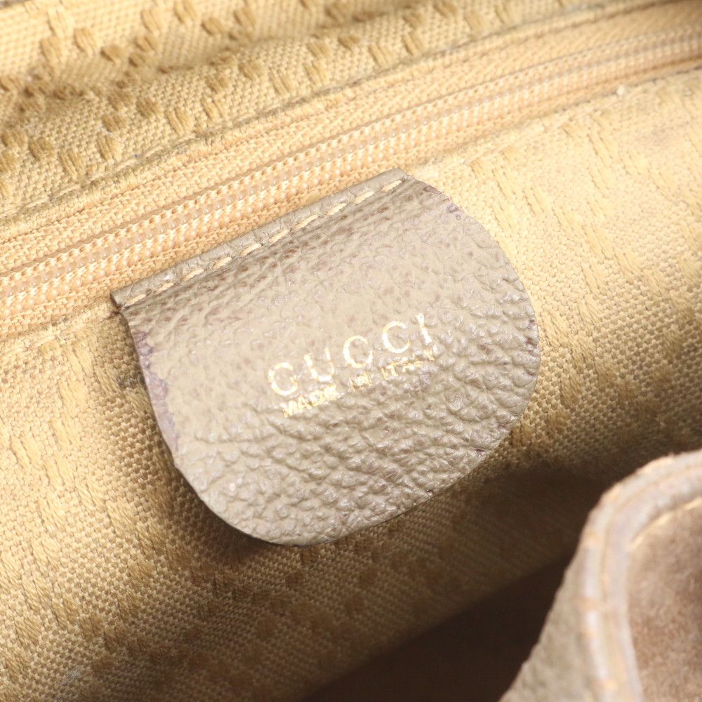 Gucci Bamboo 003 58 Leather Backpack Shoulder Bag — view 8