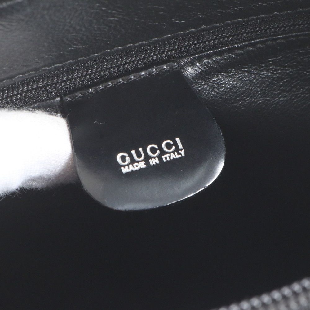 Gucci Calf Hair Leather Shoulder Bag Crossbody Hand Black — view 8