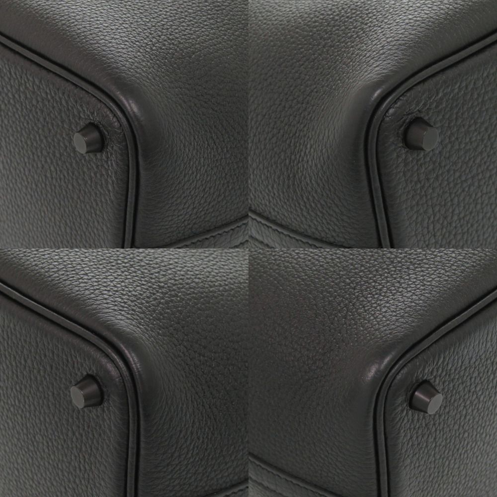 Hermes Picotin Lock PM Monochrome So Black Taurillon Clemence Handbag — view 8