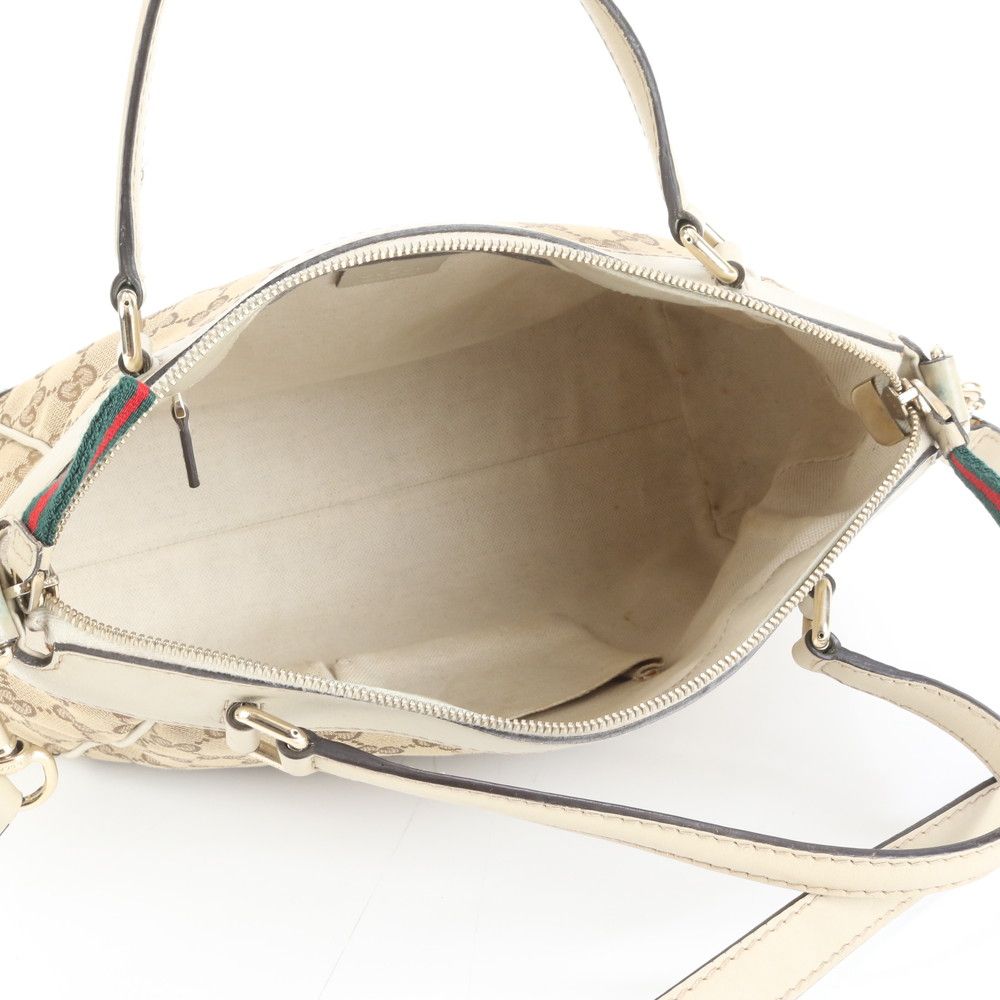 Gucci GG Canvas Sherry Mayfair Leather 2-Way Shoulder Bag — view 8