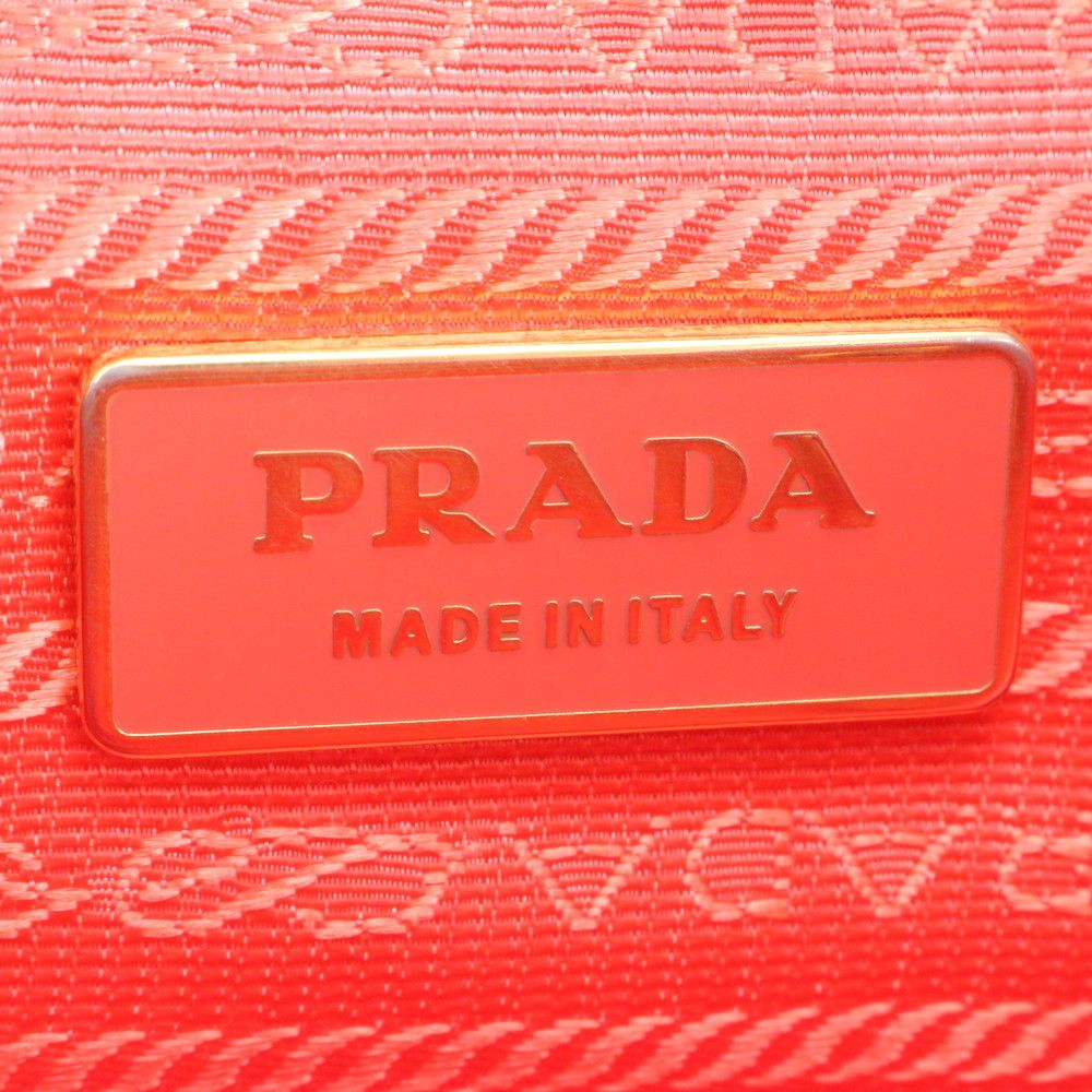 Prada Tessuto Nylon Triangle Logo Leather 2-Way Shoulder Bag — view 8