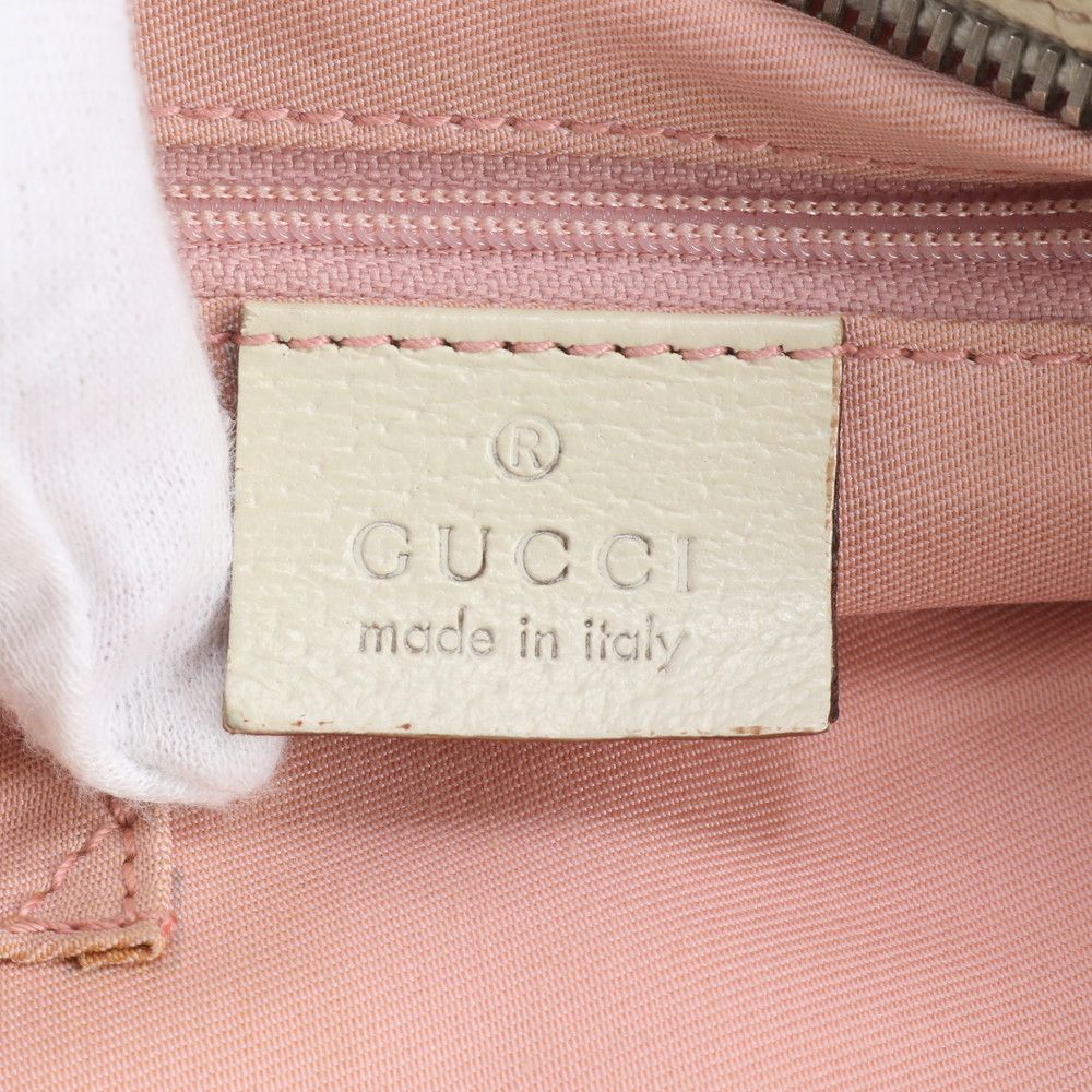 Gucci GG Canvas Sherry Line Leather Shoulder Bag — view 8