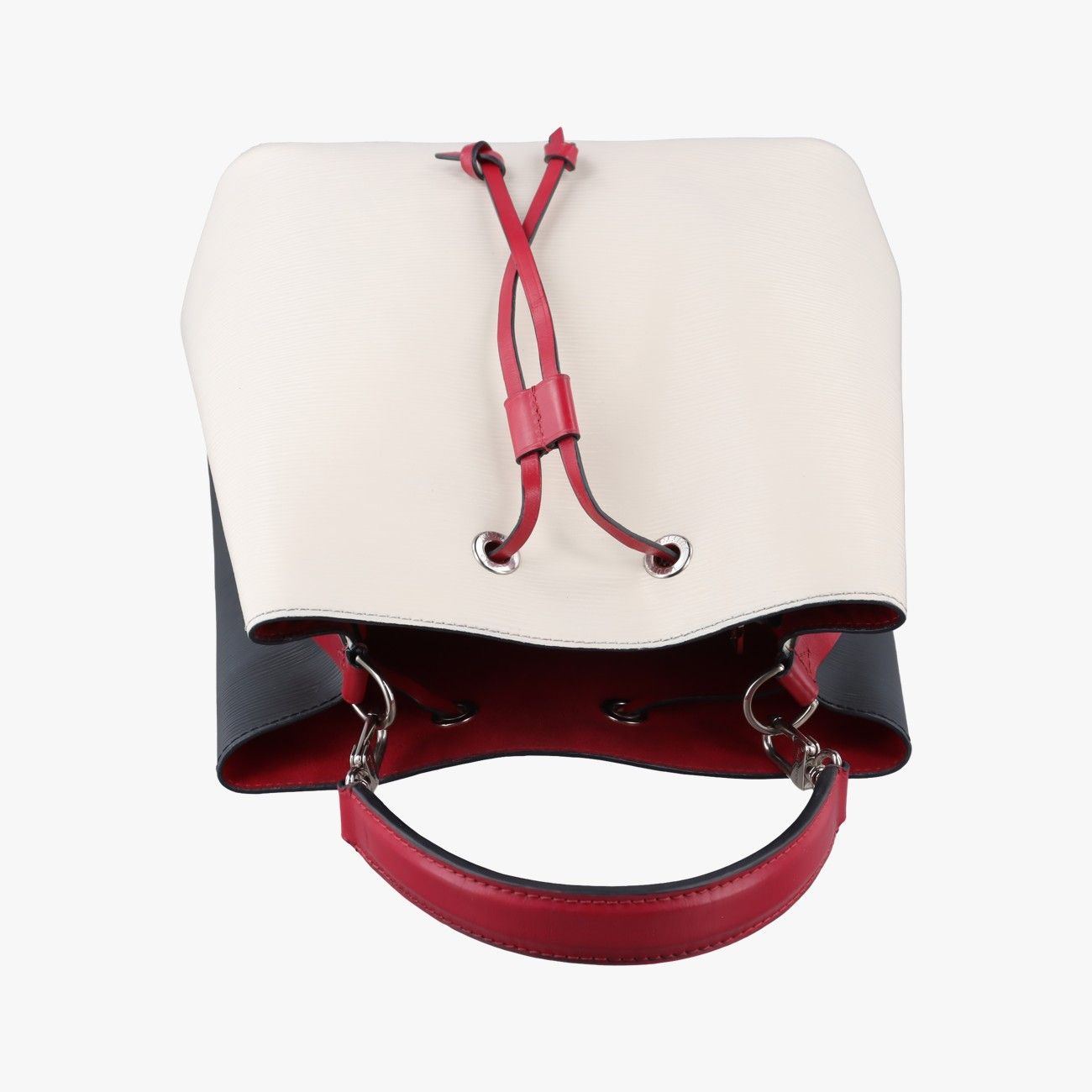 Louis Vuitton Neo Noe Red White Black Epi Bucket Bag — view 8