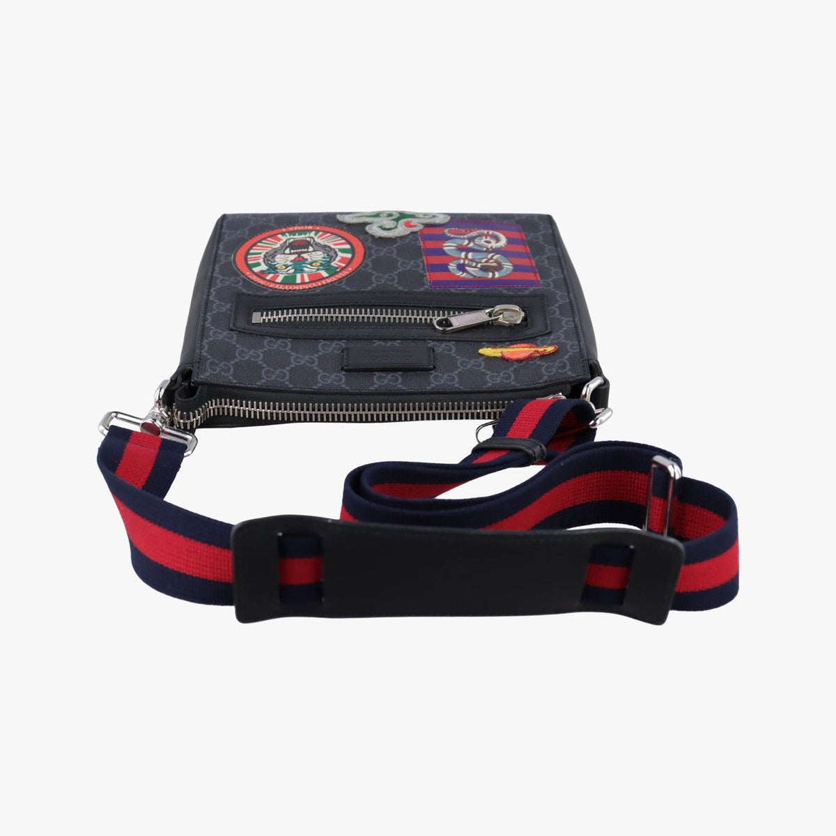 Gucci GG Supreme Courier Messenger Black Multicolor Leather — view 8