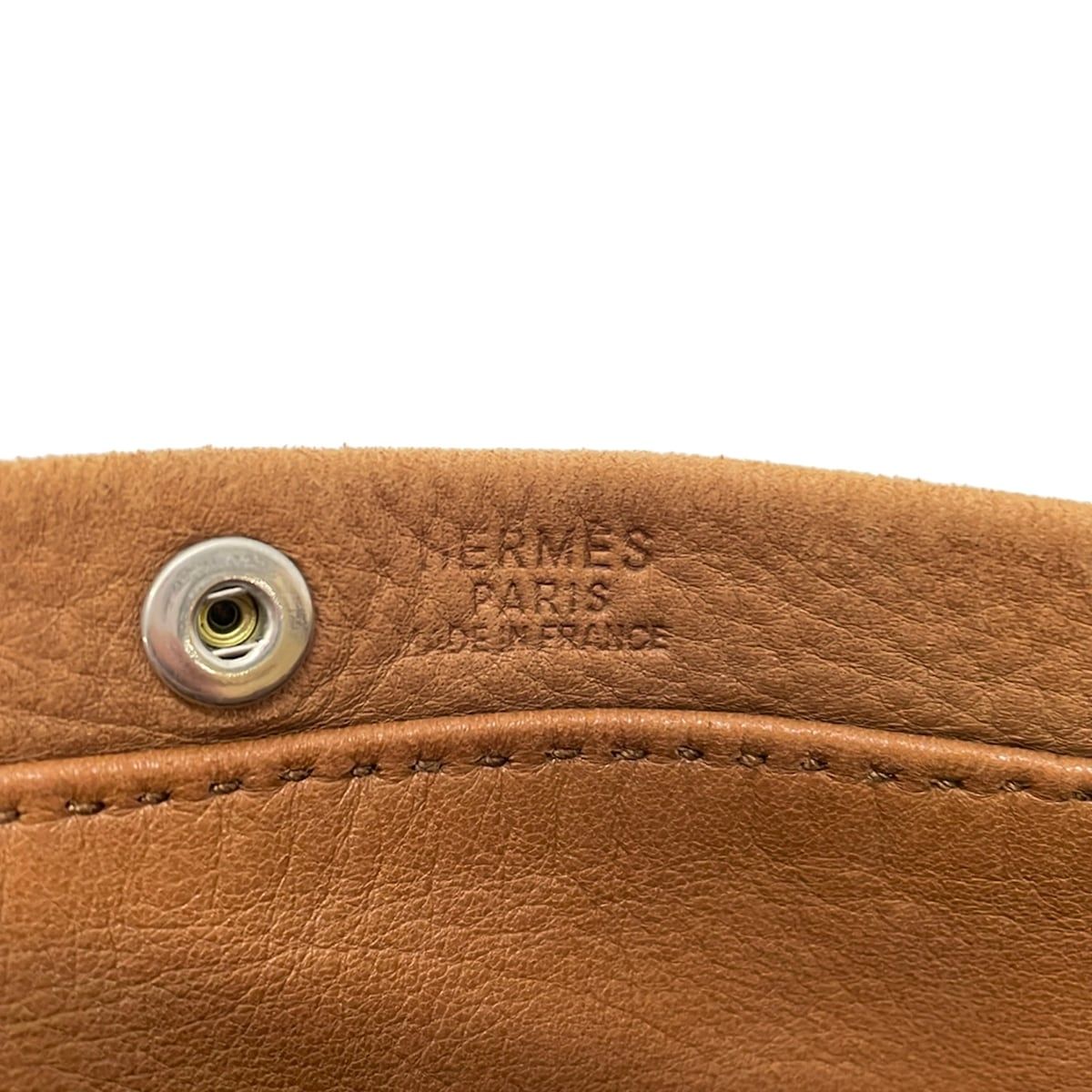 Hermes Shoulder Bag Tudo Light Brown Leather — view 8