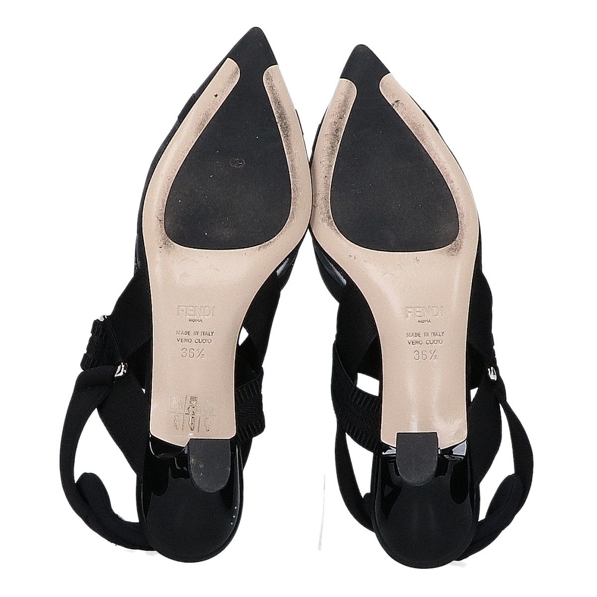 Fendi Colibri Mesh Slingback Pumps Heels — view 6