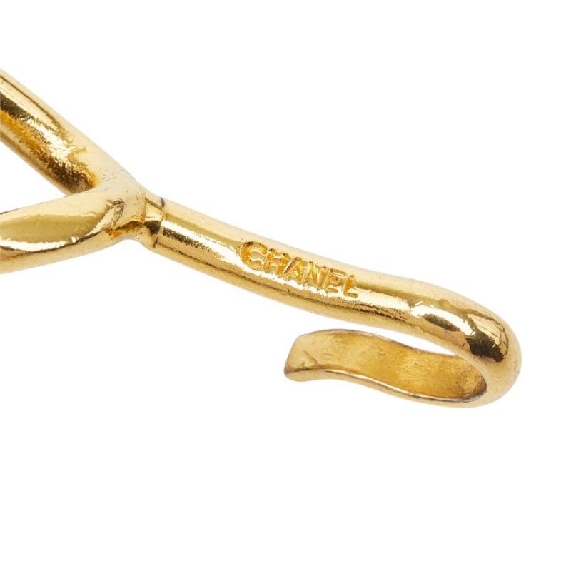 Chanel CC Logo Chain Belt Black Gold Plated Leather — view 5