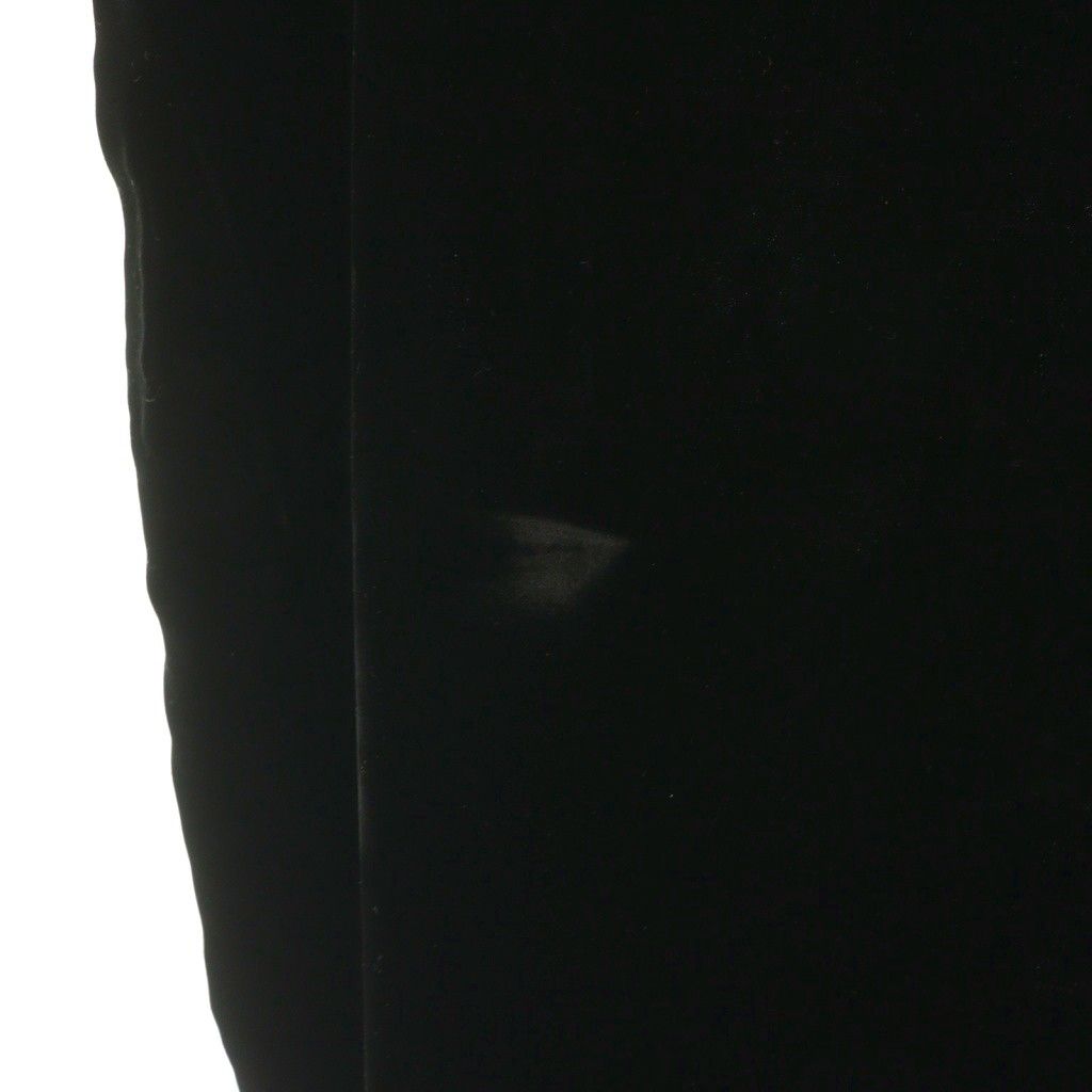 Prada Velvet Underskirt Skirt Mimore Long Semi Flare 1 Black — view 6