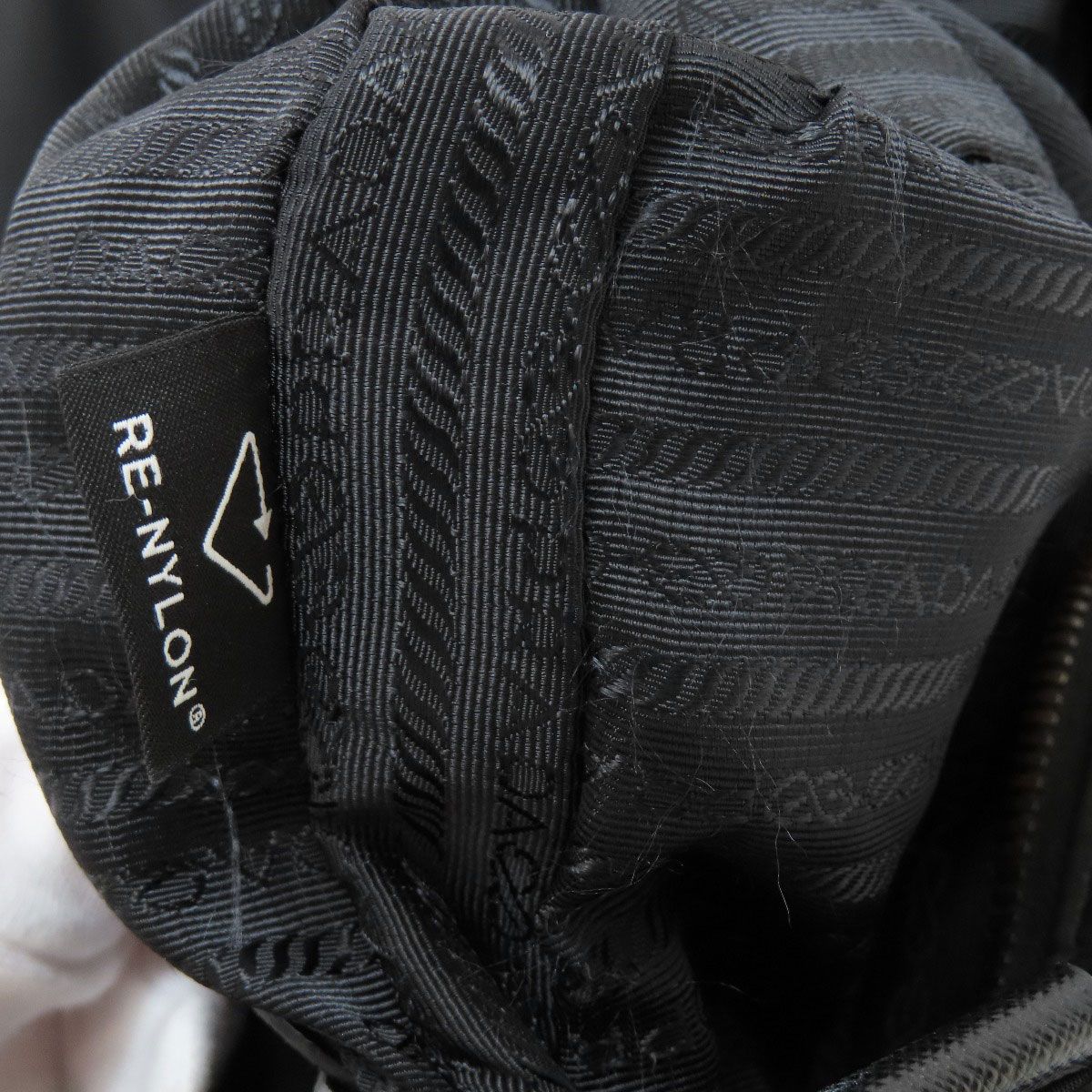 Prada Logo Shoulder Bag Nylon — view 8