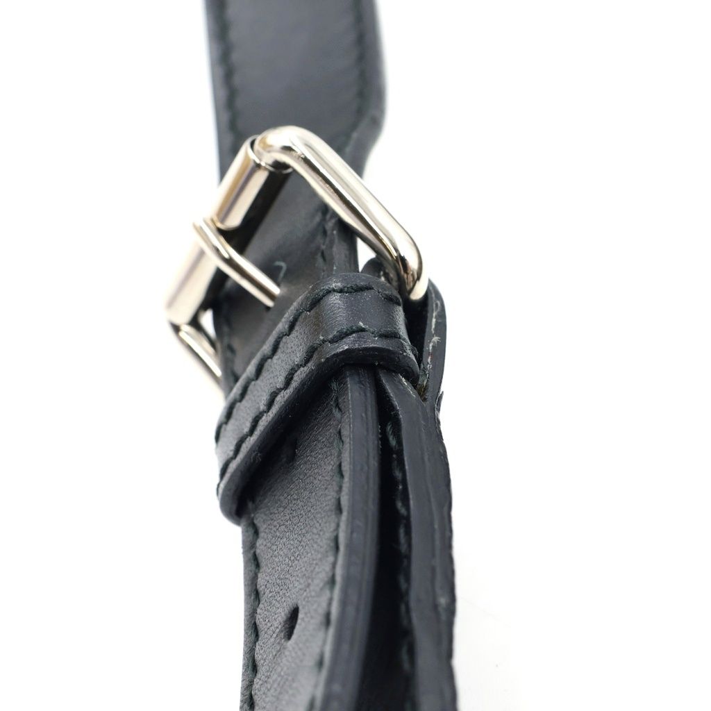 Gucci Diamante Leather Shoulder Bag Black Brown — view 8