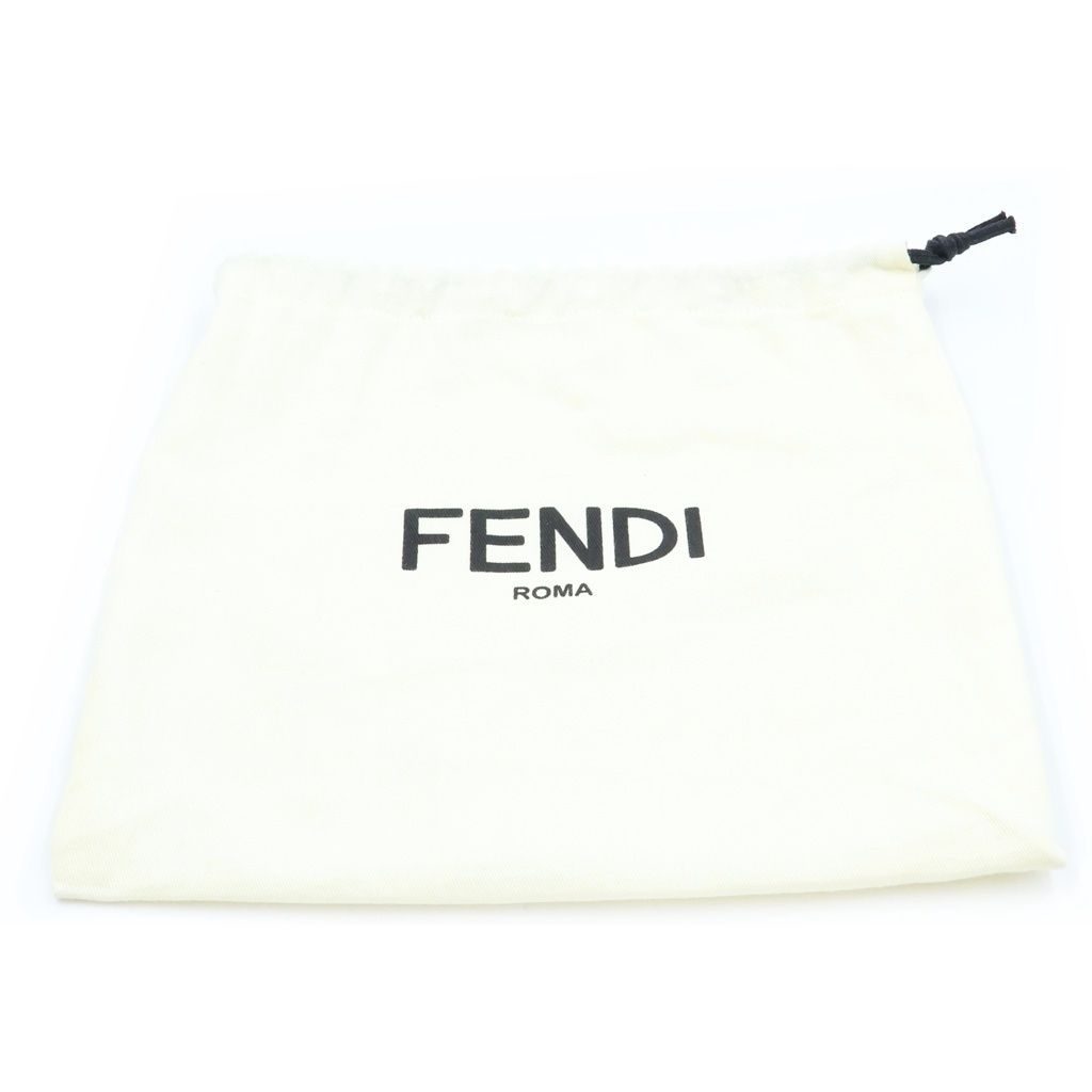 Fendi Karligraphy Shoulder Bag Black Leather — view 8