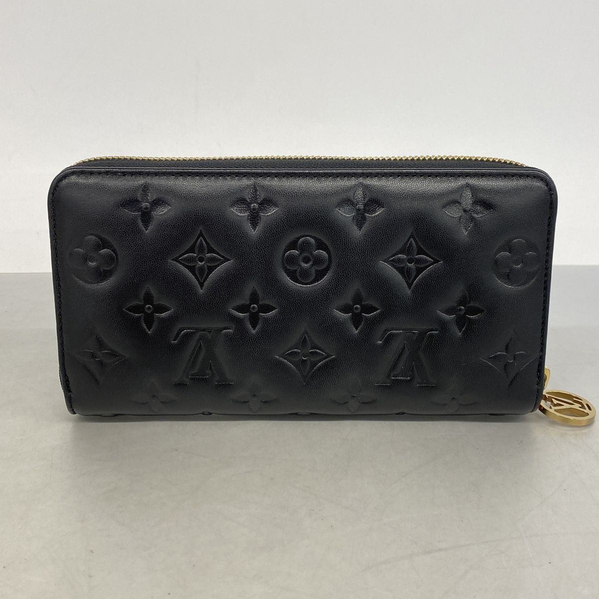 Louis Vuitton Wallet Monogram Embossed Zippy Noir — view 7