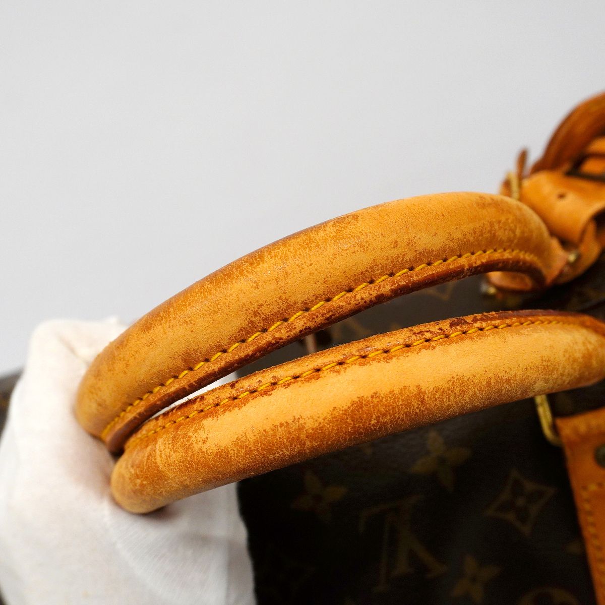 Louis Vuitton Boston Bag Monogram Keepall 55 Brown — view 8