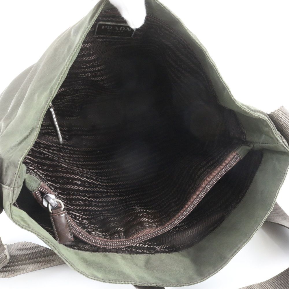 Prada Tessuto Nylon Triangle Logo Shoulder Bag Crossbody Messenger Business — view 8