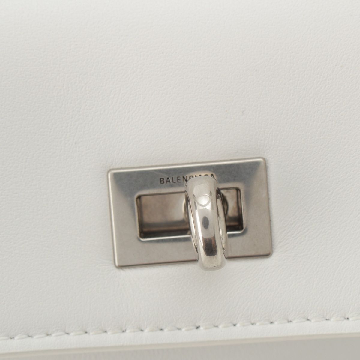 Balenciaga Rodeo Small Leather 2-Way Handbag White — view 8