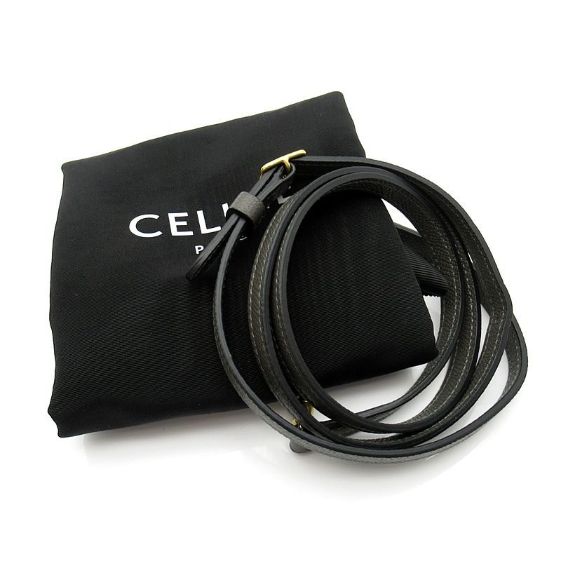 Celine Belt Bag Nano 2-Way Calfskin Gray — view 8