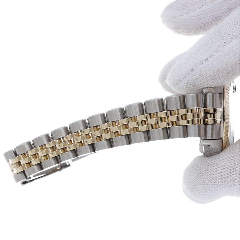 Rolex Oyster Perpetual Date Watch Antique 18k Yellow Gold SS — view 6