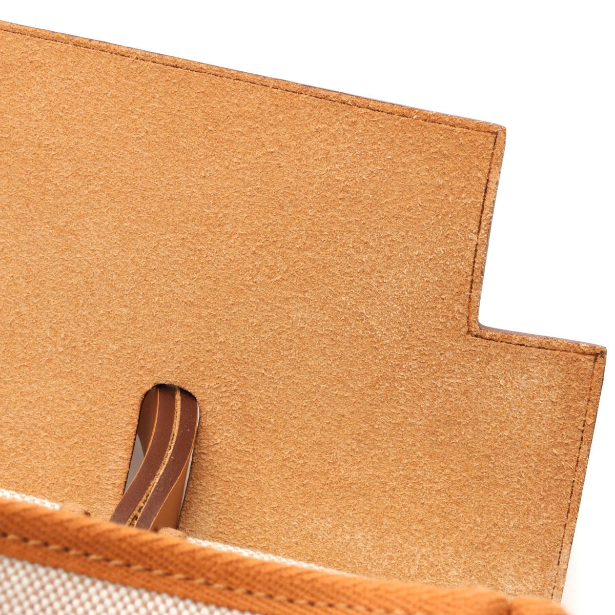 Hermes Herbag Zip PM Natural Handbag Canvas Gold — view 8