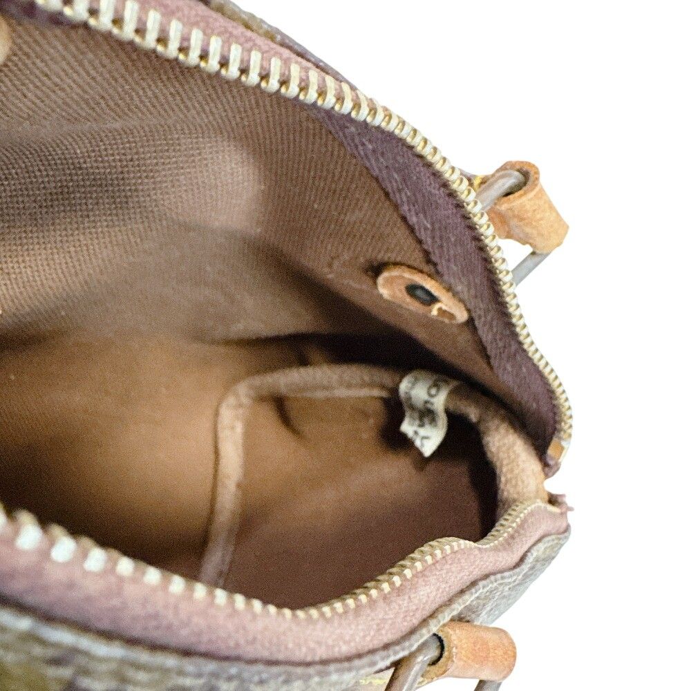 Louis Vuitton Mini Speedy Monogram Canvas Handbag Brown — view 8