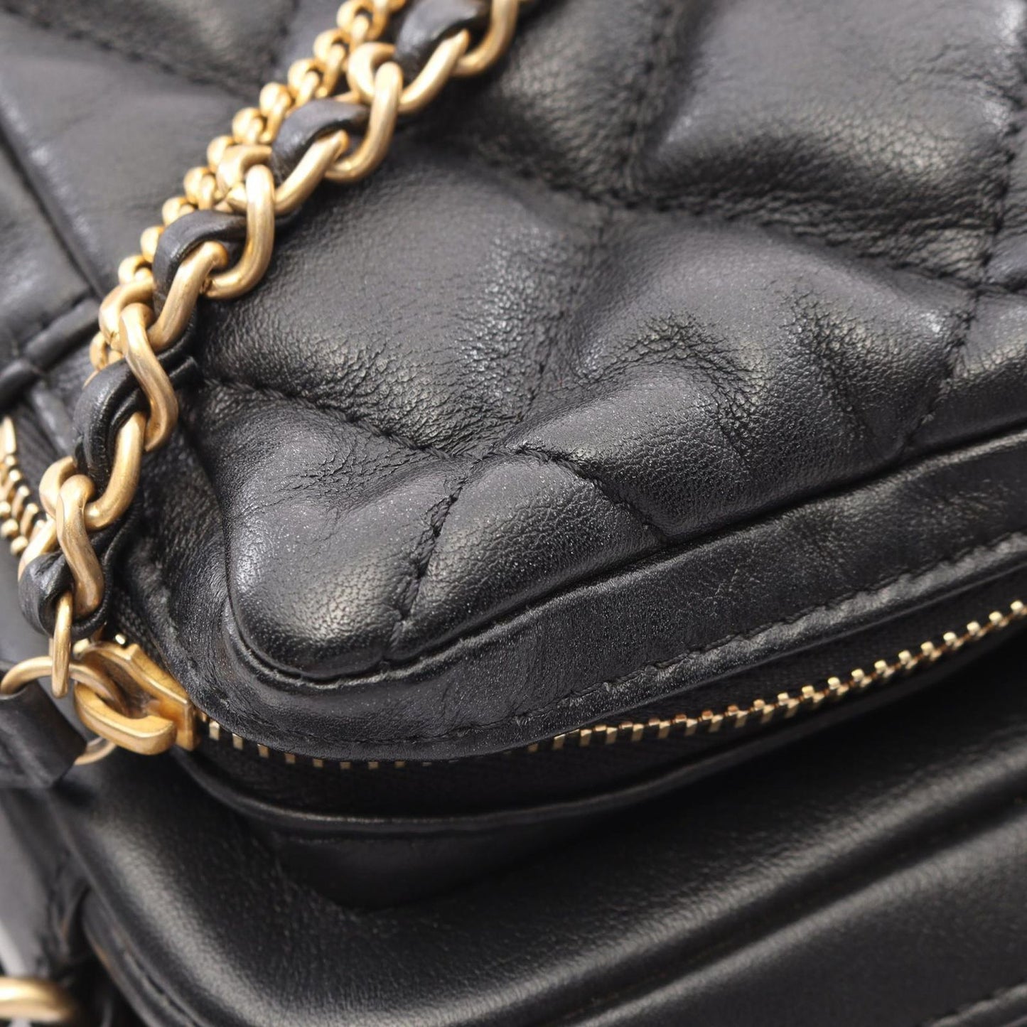Chanel Shoulder Bag Small Black Lambskin — view 8