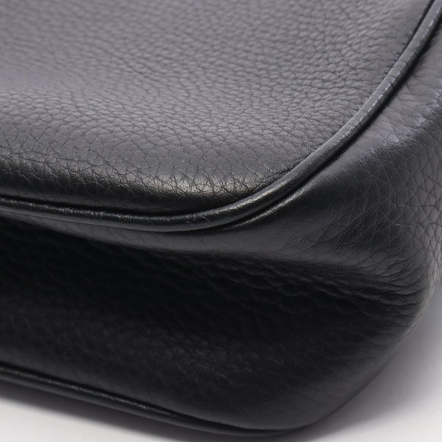 Gucci Shoulder Bag Soho Disco Interlocking G Black Leather Small — view 7