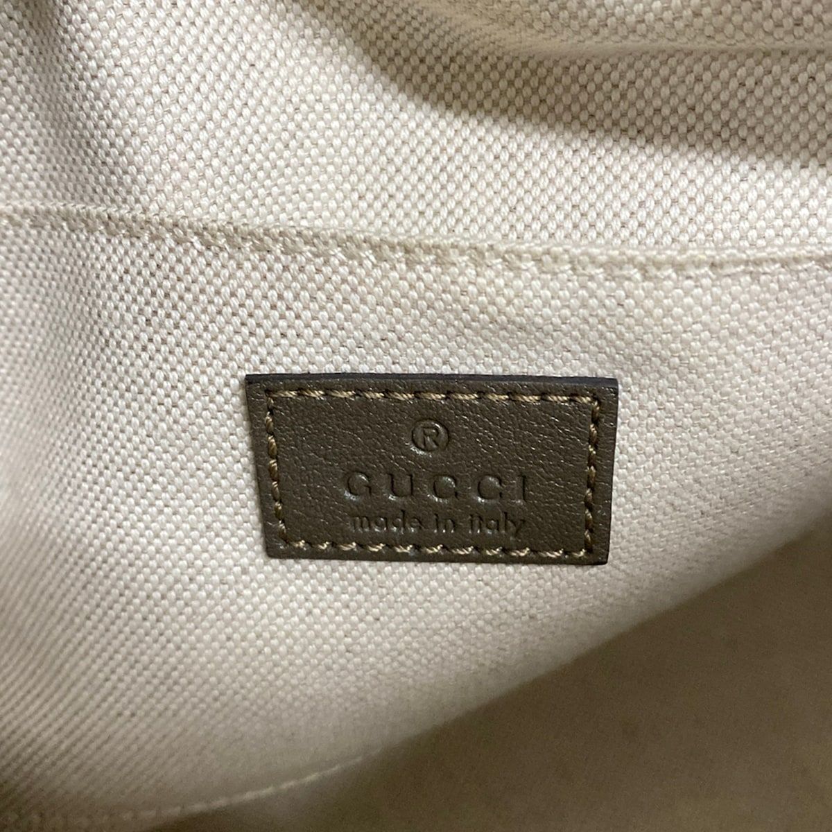 Gucci Shoulder Bag Blondie Khaki Stitch Tassel Leather — view 8