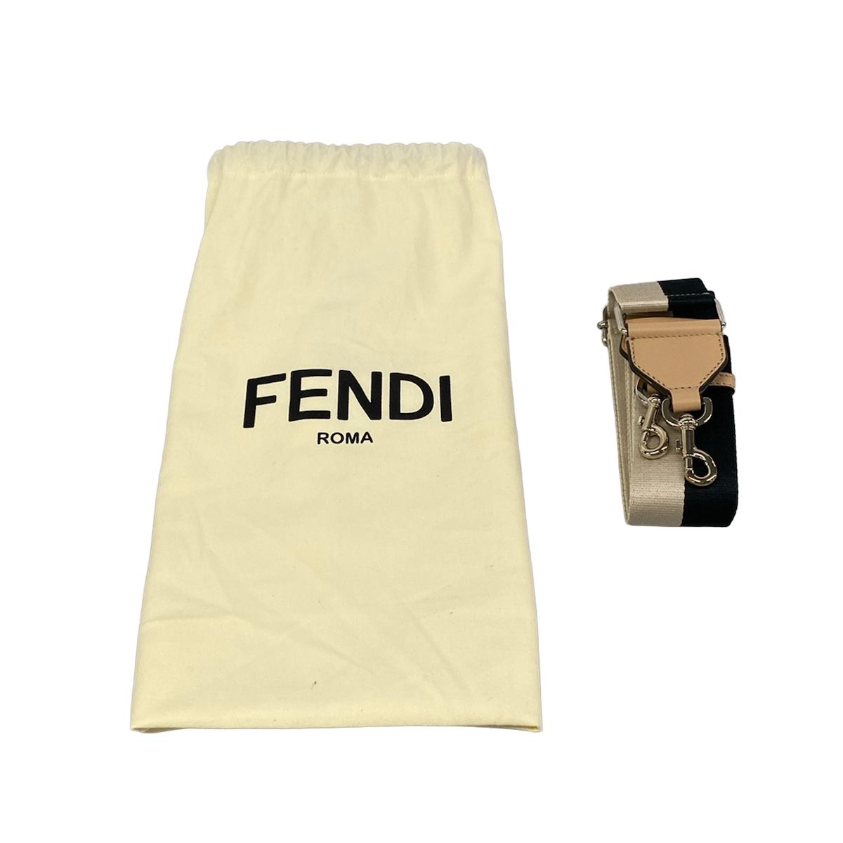 Fendi Handbag by the Way Medium Black Brown Beige Leather — view 8