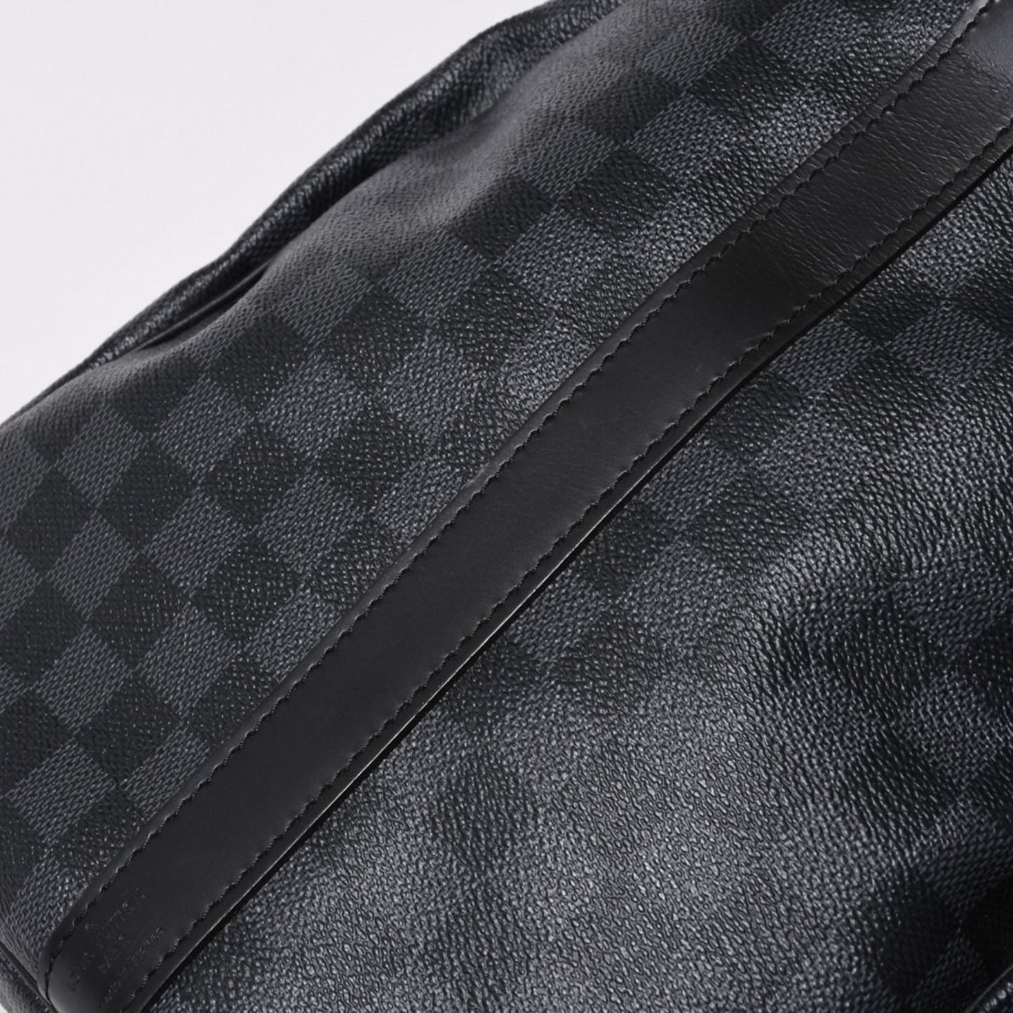 Louis Vuitton Keepall Bandouliere 55 Boston Bag Damier Graphite Black — view 8