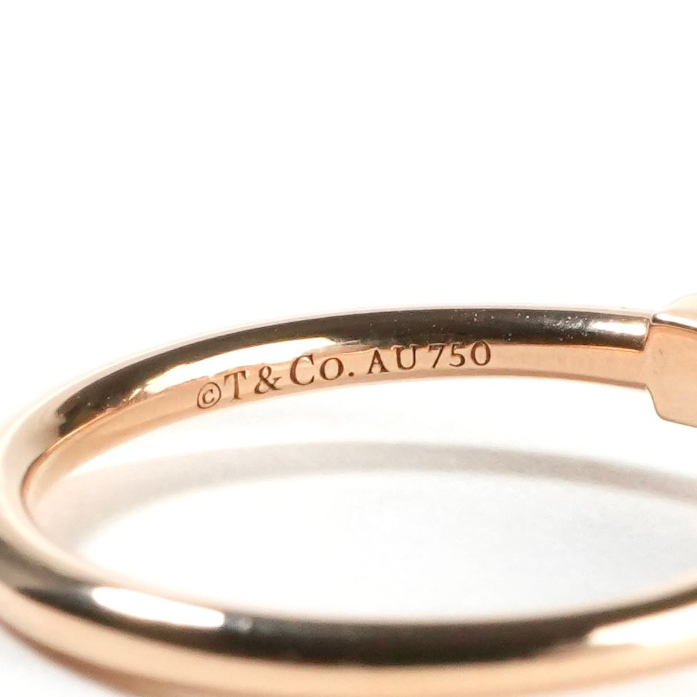 Tiffany & Co Diamond Wire Ring T Yellow Gold — view 4