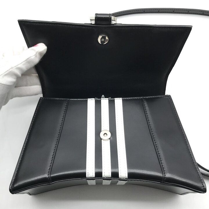 Balenciaga Adidas Collaboration 2-Way Bag Hourglass Small Black — view 8