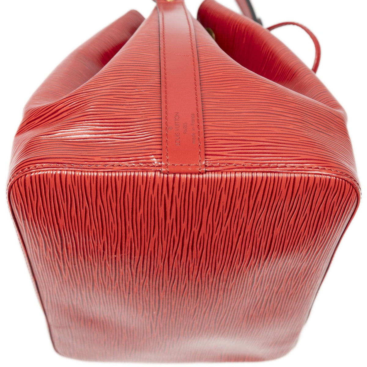 Louis Vuitton Noe Red Epi Bucket Bag — view 8