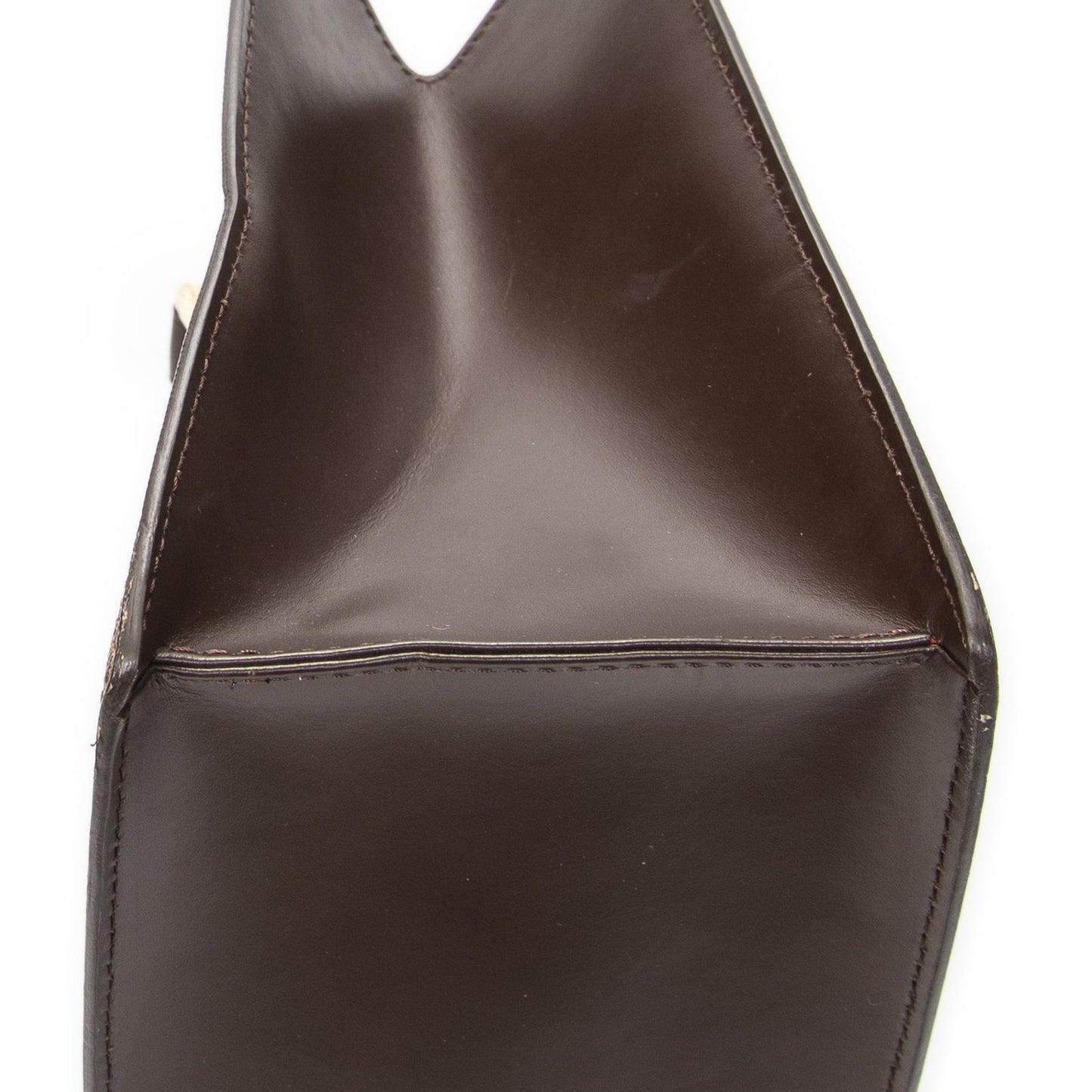 Louis Vuitton Sac Triangle Brown Damier Ebene Handbag — view 8