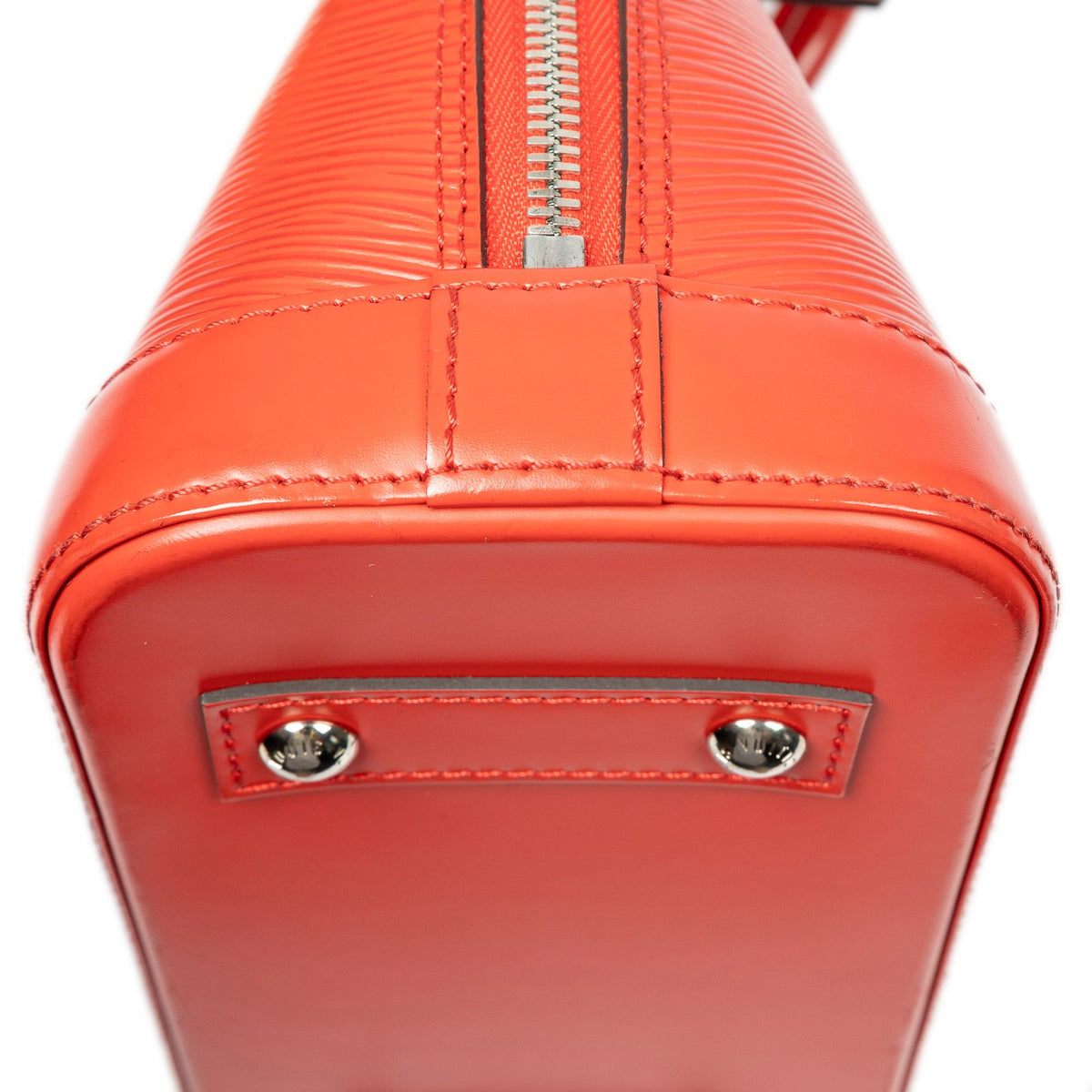 Louis Vuitton Alma Red Epi Handbag — view 8