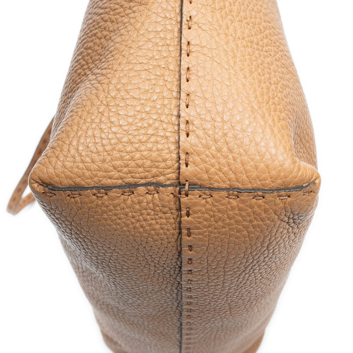 Fendi Carla Tote Brown Selleria Leather — view 8