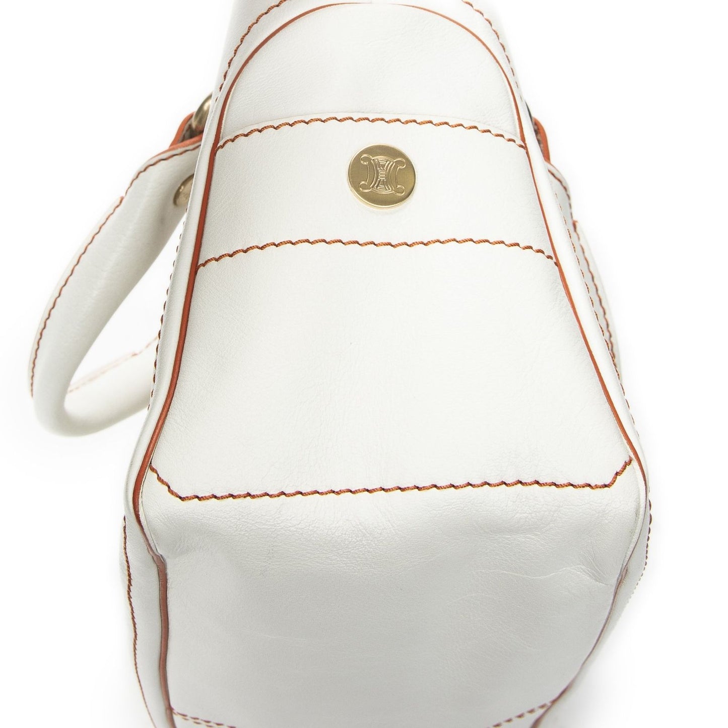 Celine Boogie Bag Ivory Calfskin Leather — view 8
