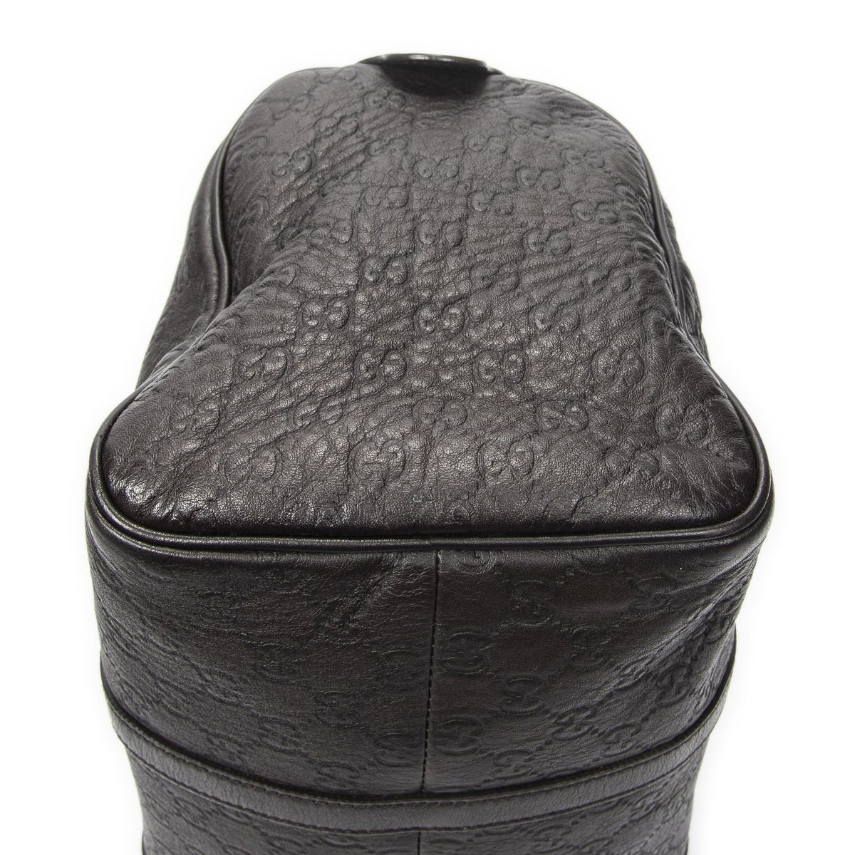 Gucci Medium Boston Dark Brown Guccissima Shoulder Bag — view 8