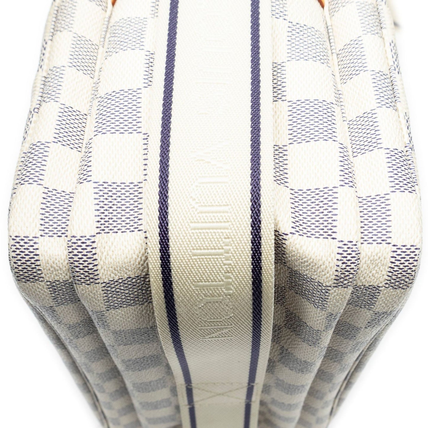 Louis Vuitton Naviglio Ivory Damier Azur Shoulder Bag — view 8