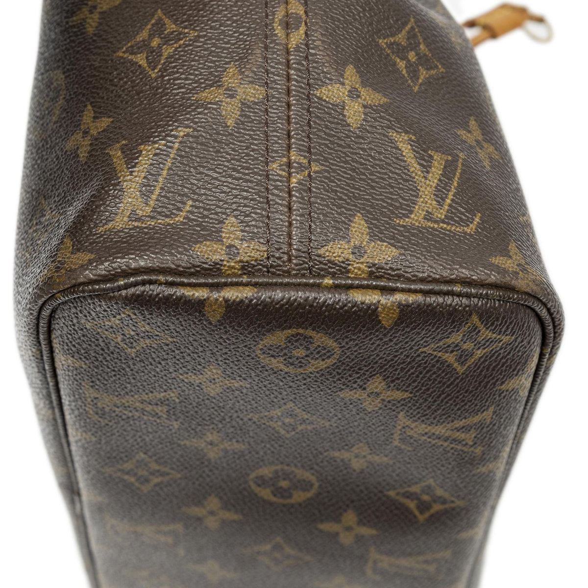 Louis Vuitton Neverfull Brown Monogram Canvas Tote — view 8