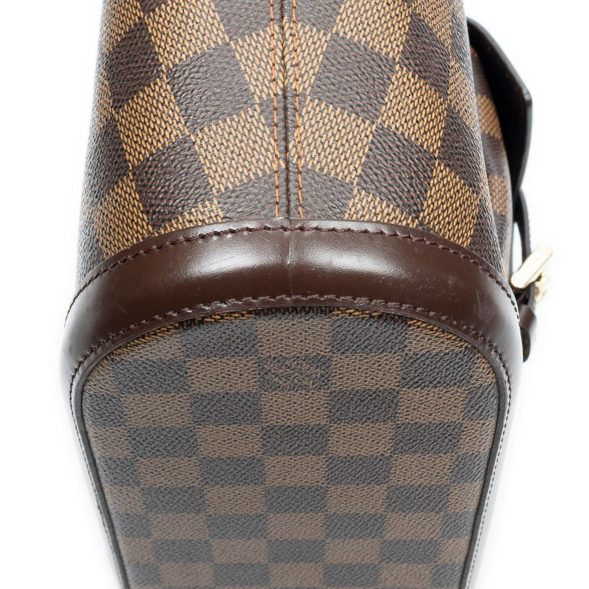 Louis Vuitton Manosque Brown Damier Ebene Shoulder Bag — view 8