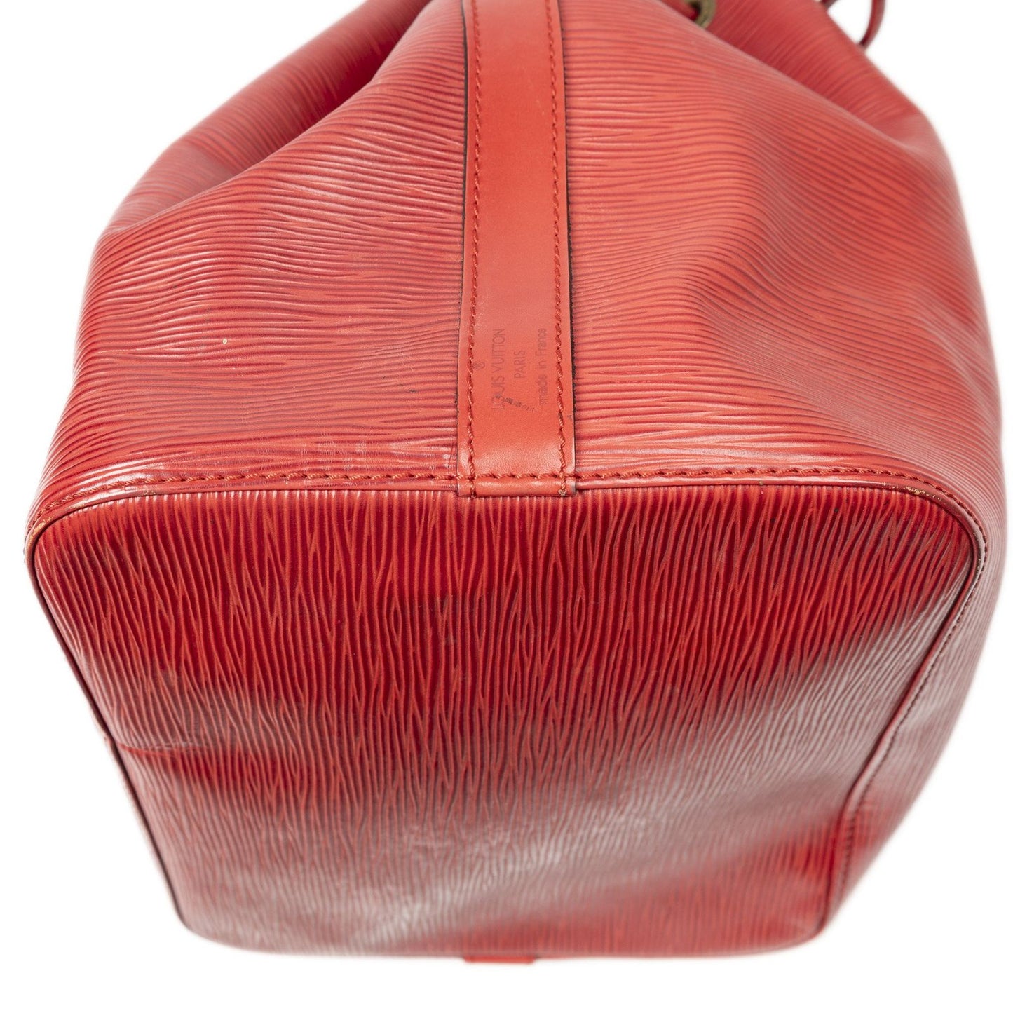 Louis Vuitton Noe Red Epi Bucket Bag — view 8