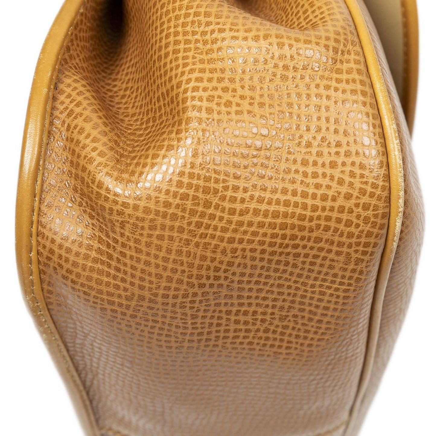 Dior Vintage CD Flap Bag Tampebbled Leather — view 8