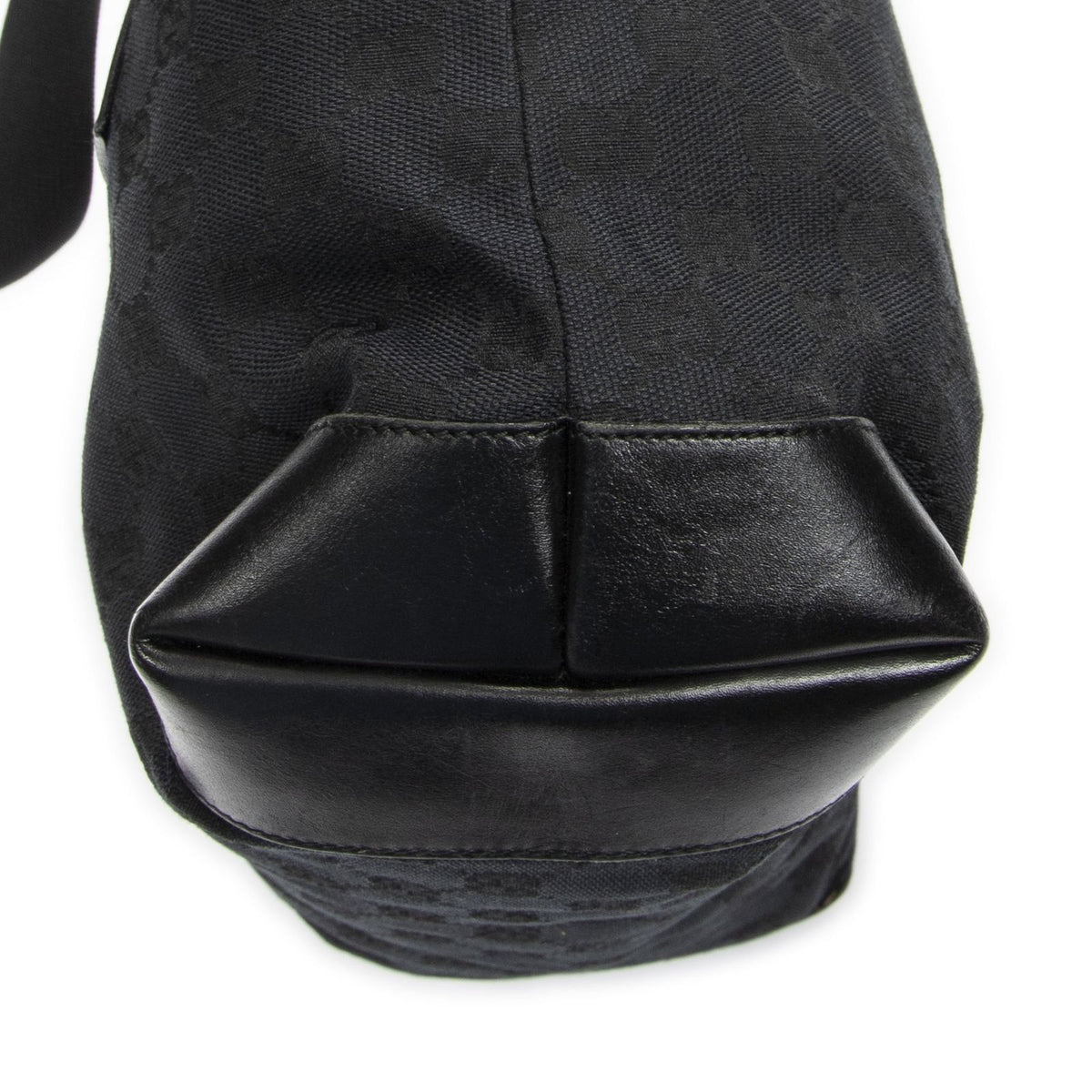 Gucci Front Pocket Zip Tote Black GG Canvas — view 8