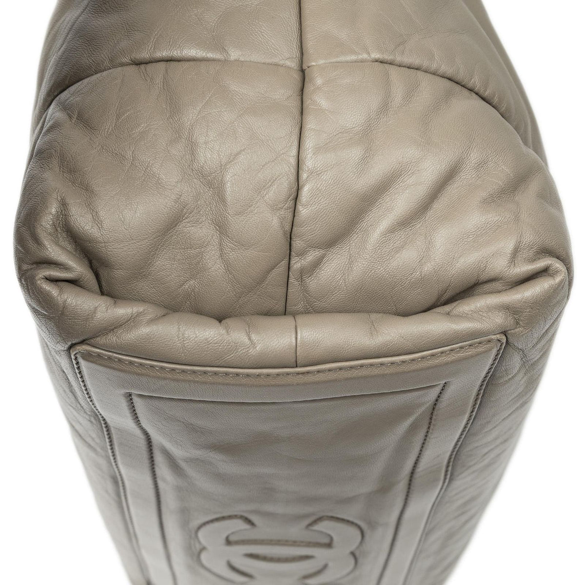 Chanel Medium Coco Cocoon Reversible Tote Gray Quilted Lambskin Leather — view 8