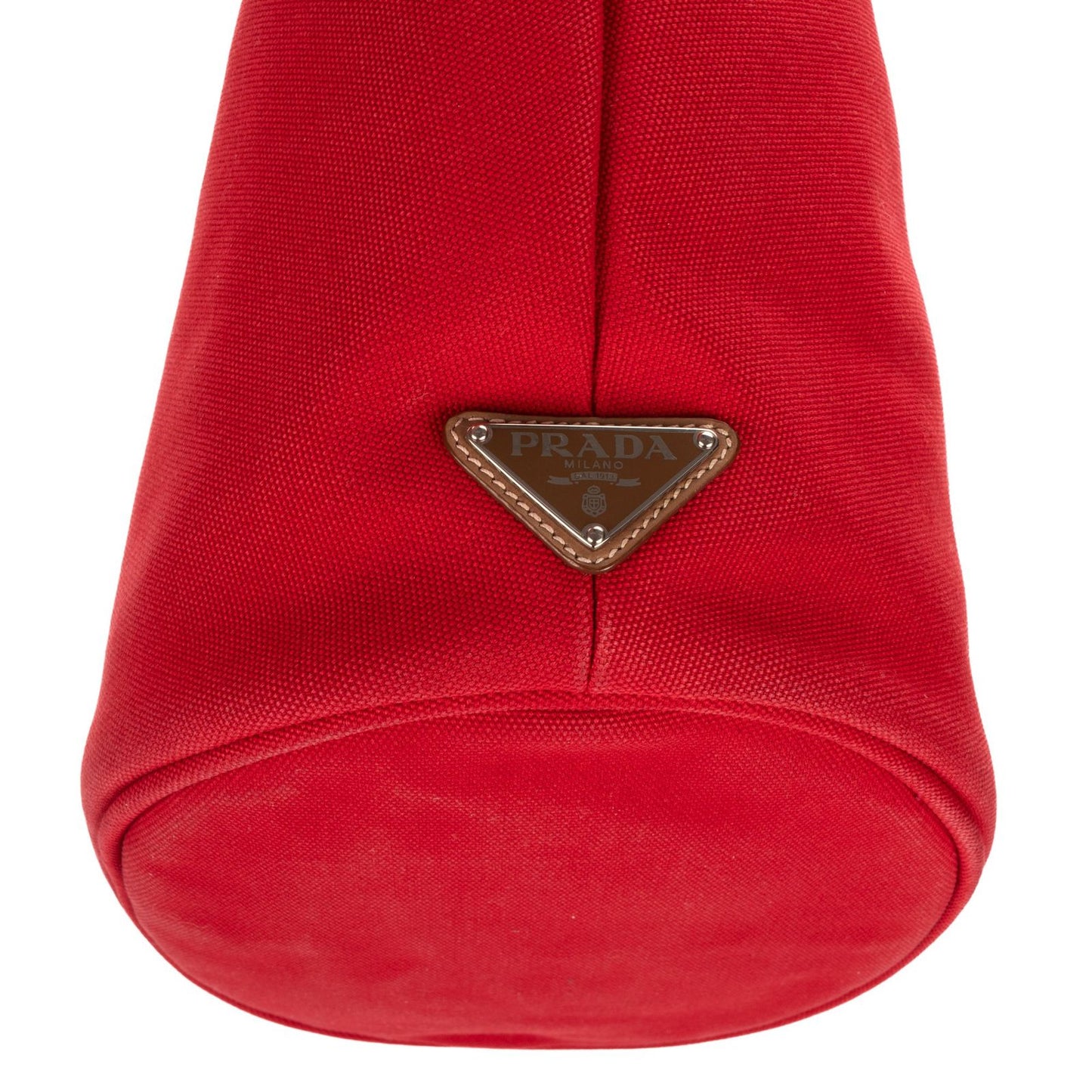 Prada Cabas Tote Red Floral Canvas — view 8