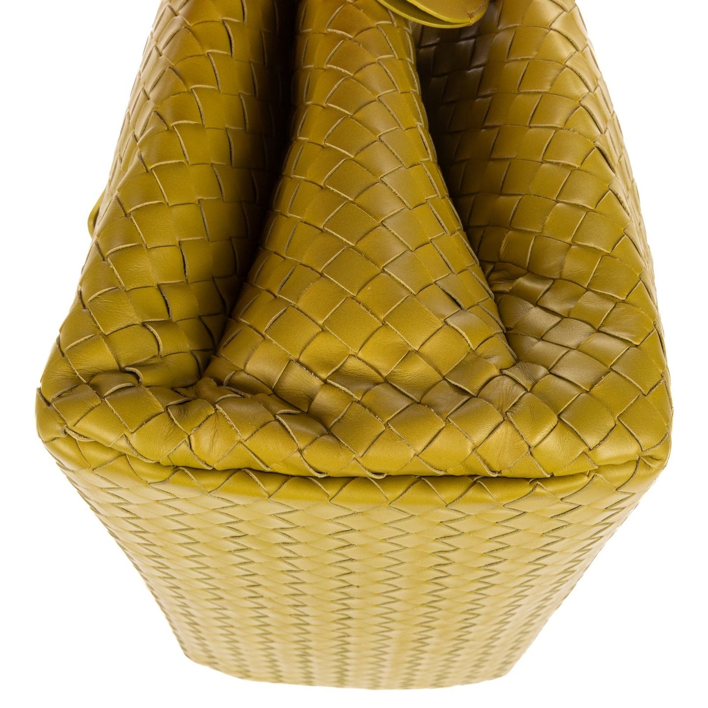 Bottega Veneta Small Rome Bag Green Intrecciato Leather — view 8