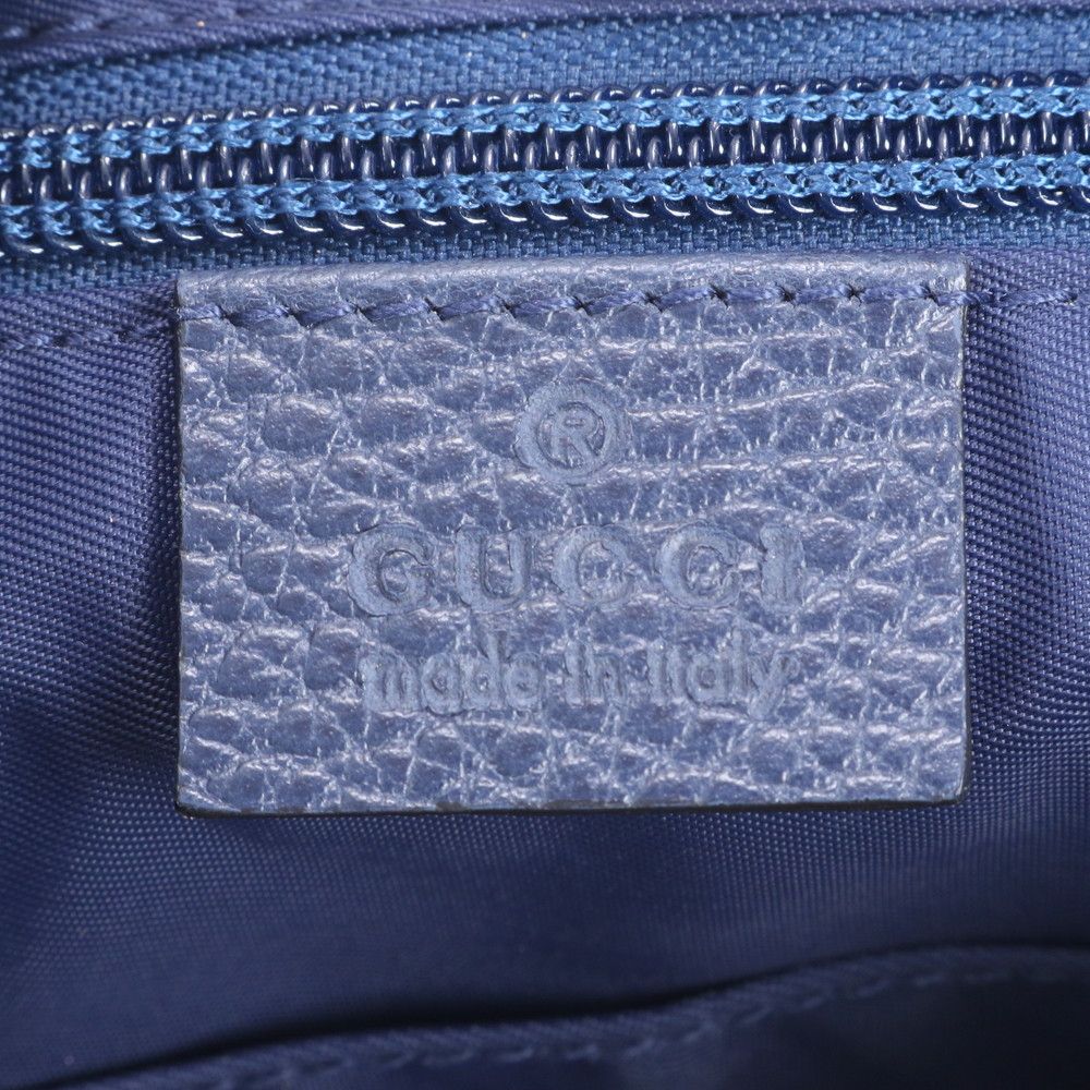 Gucci GG Nylon Leather Backpack Shoulder Bag — view 8