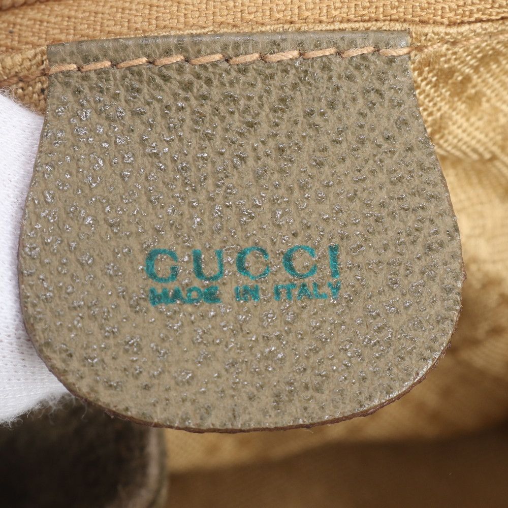 Gucci Vintage Bamboo Leather Backpack — view 8