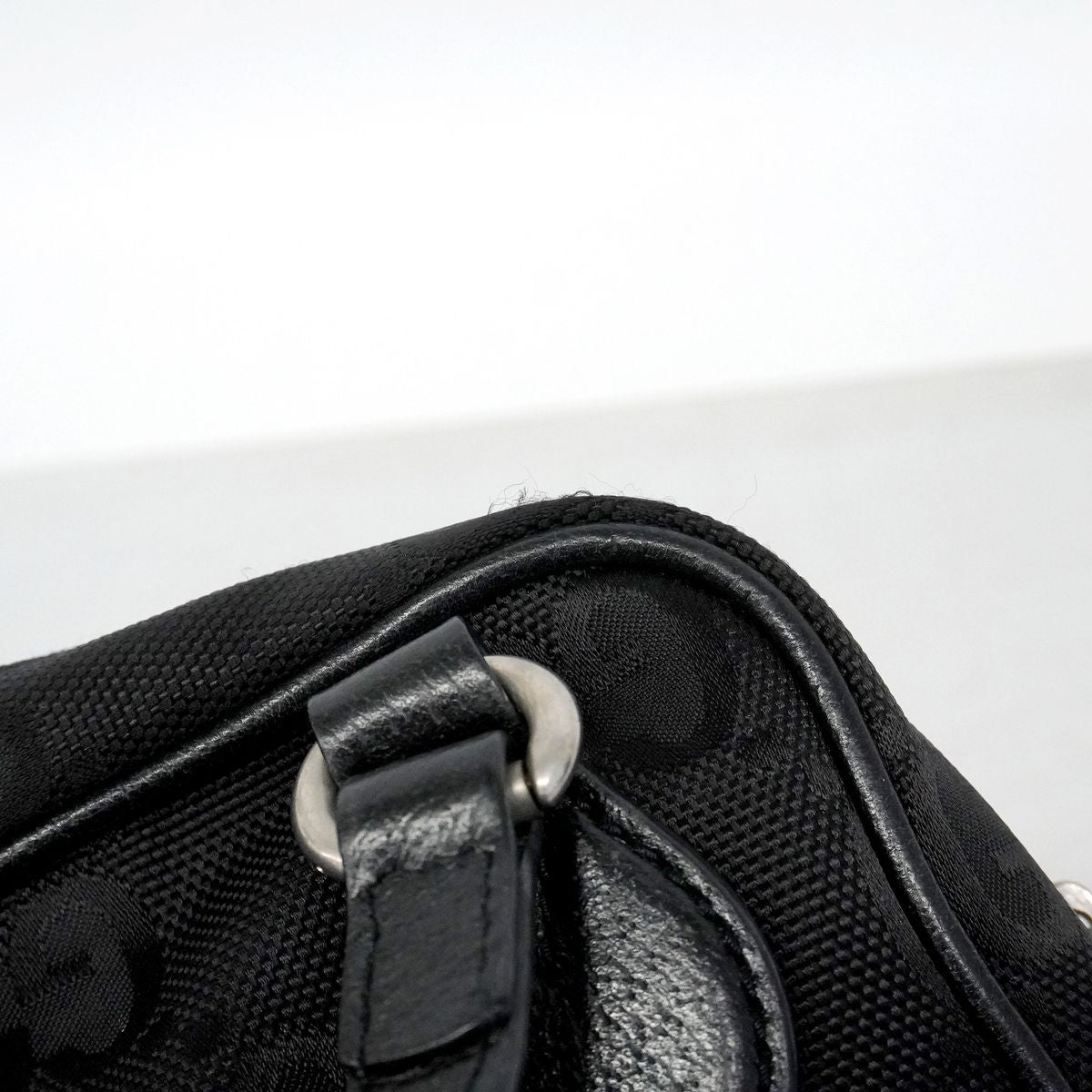 Gucci Handbag Off the Grid Nylon Black Silver 2-Way Bag — view 8