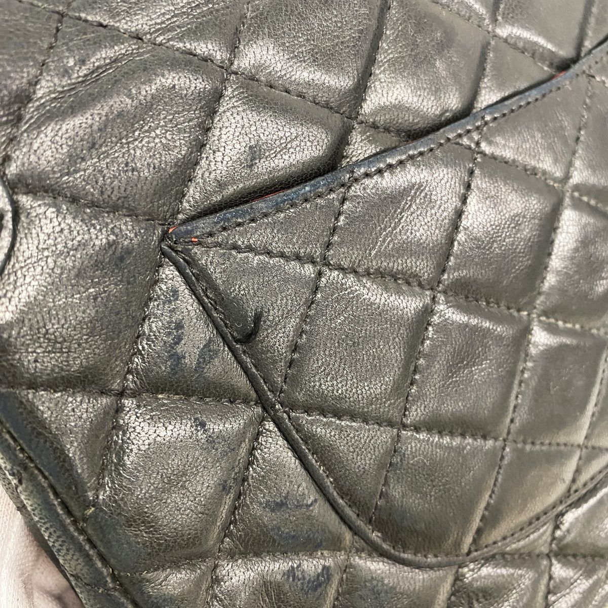 Chanel Shoulder Bag Quilted Limited Edition Lambskin Black Gold Silver — view 8