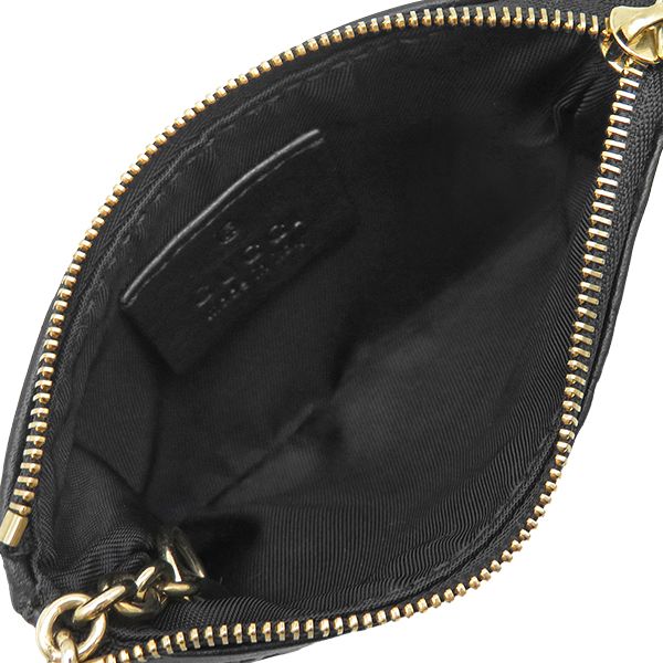 Gucci Coin Purse Guccissima Leather Black Gold Key Case — view 8